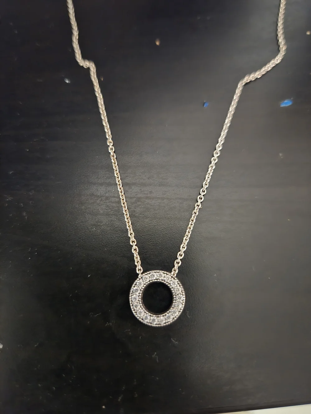 Pandora Necklace Circle of Sparkle Necklace Round Eternity